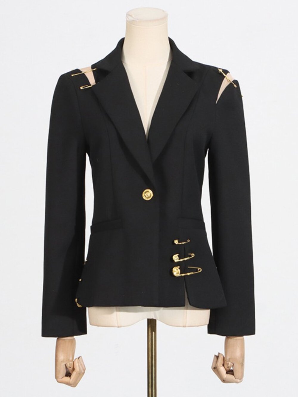 Chic Slim-Fit Long Sleeve Blazer - Picture 2 of 4